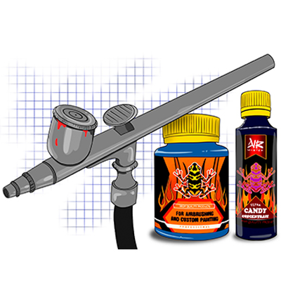 Краски и материалы  для аэрографии